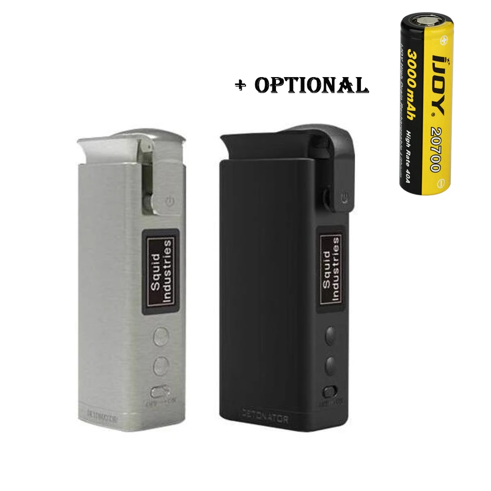 

Original Squid Industries Detonator TC Mod with 3000mAh 20700 Battery Max 120W E cig vape Mod Box VS Drag 2/ Shogun/ Luxe Mod