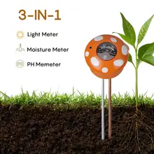 Анализатор почвы 3-в-1 почвенный Влагомер Измеритель кислотности почвы цифровой осмотр значение счетчика для растений в фермерских хозяйствах, лужайки для дома и улицы