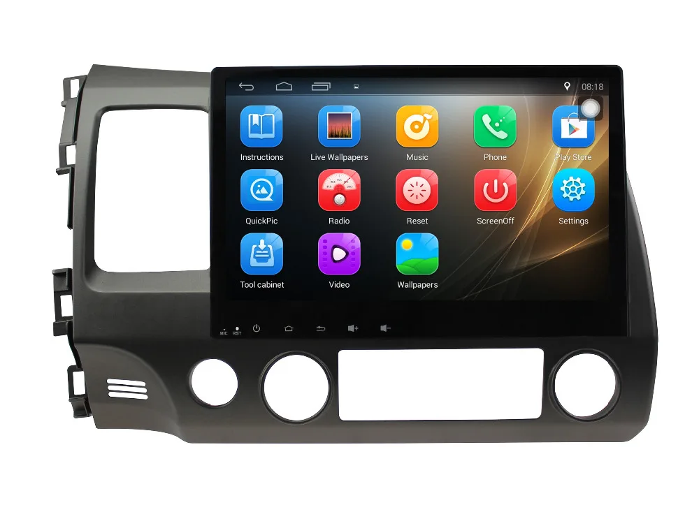 Sale Nedehe 2G RAM+16G ROM android 8.1 car dvd for honda civic 2006-2011 car radio gps navigation support mirror link steering wheel 2