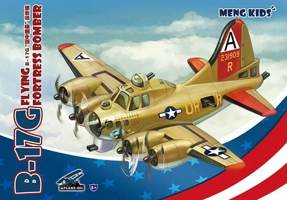 Q Version MENG KID 001 B 17G бомберы air fortress (без клея) модель хобби|Наборы для сборки моделей| |