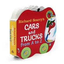 

best selling books Richard Scarry's Cars and Trucks from A to Z Enlightenment flips cardboard book english books for kids baby