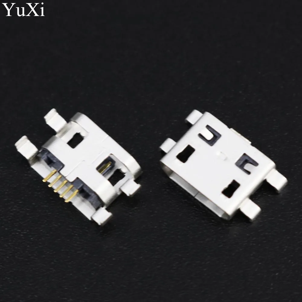 

YuXi 2pcs For Lenovo S6000-H S6000H S6000 Charging Port micro mini USB Connector dock plug jack socket replacement repair female