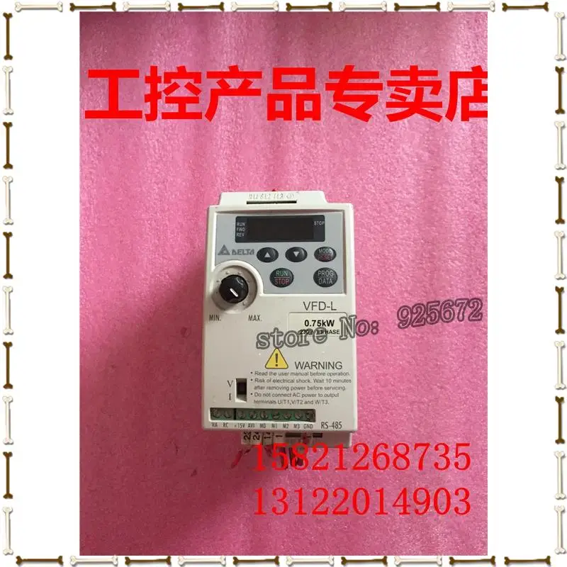

VFDS-L series inverter VFD007L21A 0.75KW 230v new and original parts.