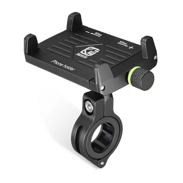 Universal 360° Rotation Bike Phone Holder Aluminium Alloy Motorcycle Phone Stand for ATV YAMAHA Motorbike Support GPS Bracket Black