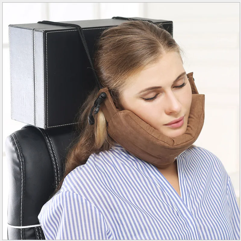 

Memory Foam Travel Pillow for Airplane Inflatable Neck Pillow Travel Accessories Comfortable Pillows for Sleep Home Textile