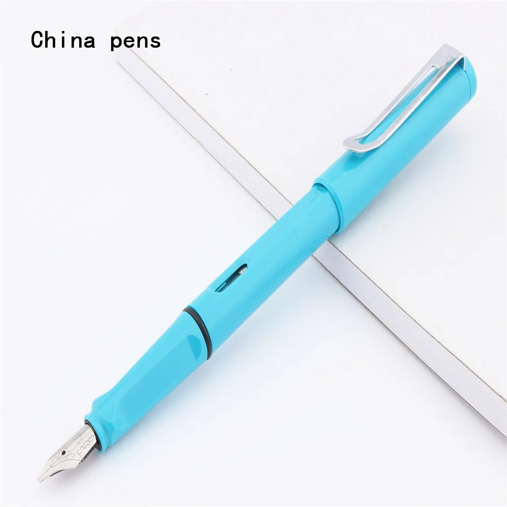 Роскошный Jinhao 873 небесно-голубая английская каллиграфия Duckbill параллельная художественная ручка цветок тело плоская тибетская Арабская авторучка