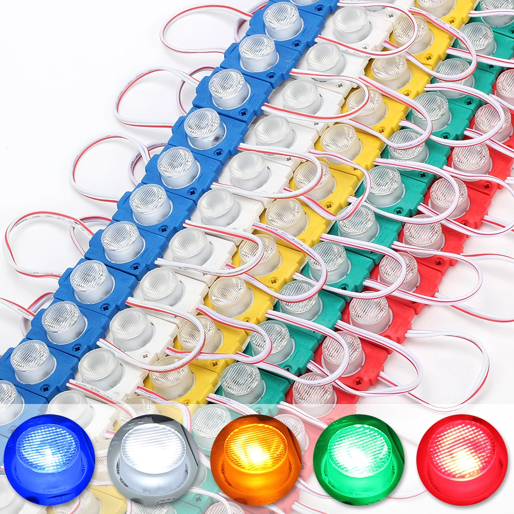 

DC12V SMD 3030 20LEDs Brightness LED Module Light Lamp White/Yellow/Red/Green/Blue High Quality Advertising Light