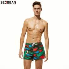 SEOBEAN мужские пляжные шорты с принтом акулы свободные быстросохнущие для отдыха спортивные не выцветающие серфинг и пляжные шорты