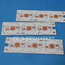 5 шт. 21 мм x 76 мм алюминиевая печатная плата для 3 шт. x 1 Вт, 3 Вт, 5 Вт светодиодный