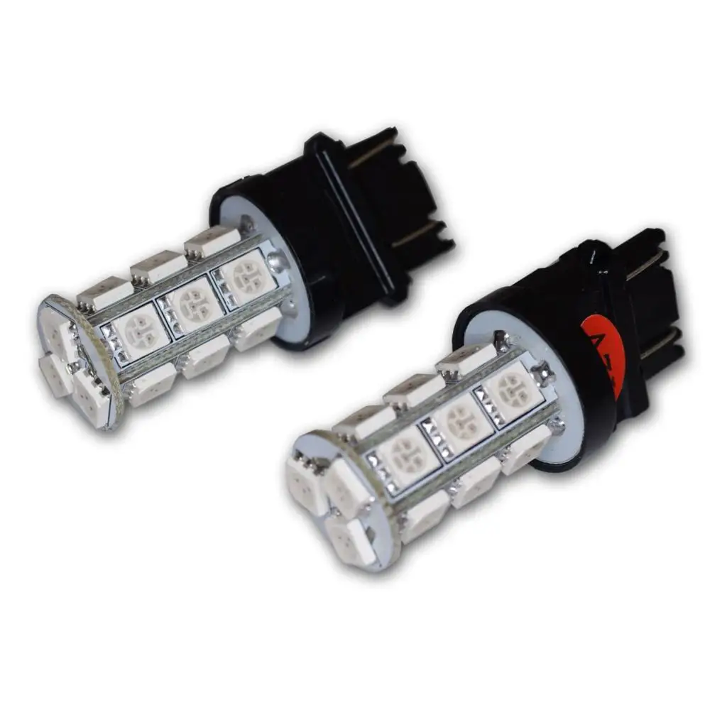 

TOYL LEDRS-3157-RS18 Rear Signal LED Light 3157, 18 SMD LED Red 2-pc Set