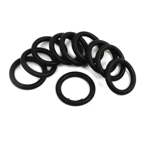 20Pcs 35mm x 25mm x 5mm Mechanical Rubber O Ring Oil Seal Gaskets Black