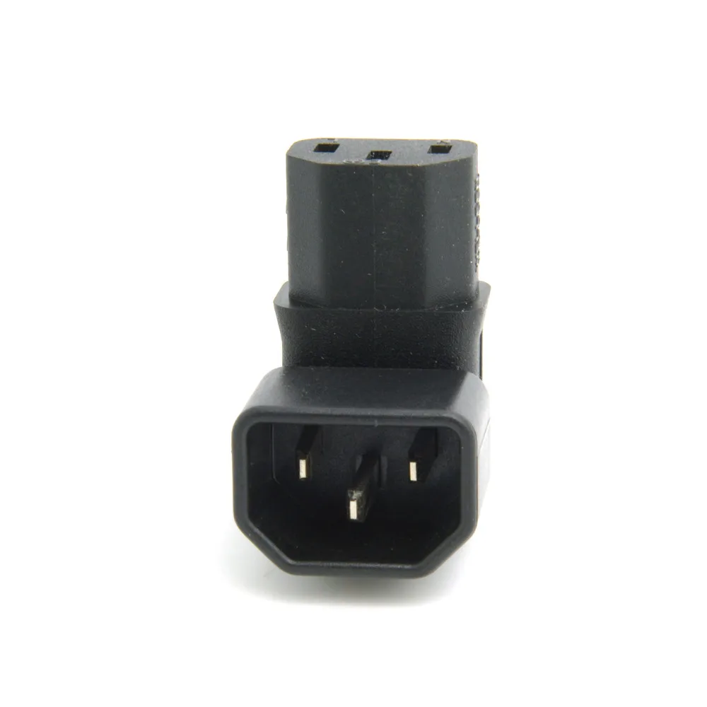 

Chenyang IEC Male C14 to Down Right Angled 90 Degrdd IEC Female C13 Power Extension Adapter