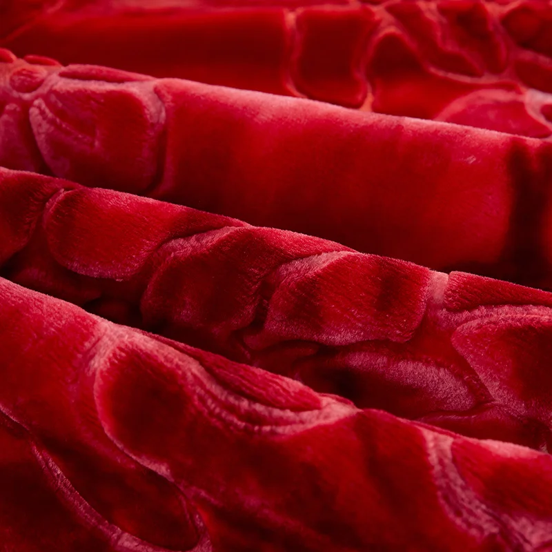 4,0 кг 3D цветочное супер мягкое Двухслойное Облачное одеяло зимнее теплое утяжеленное одеяло s комфортное покрывало для кровати пушистые покрывала queen