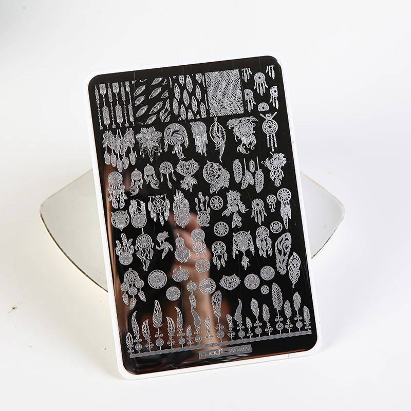 9,5x14 см пластины для штамповки ногтей штампы для ногтей изображения для ногтей шаблоны для дизайна ногтей штамп Konad штамповочная пластина маникюрные трафареты