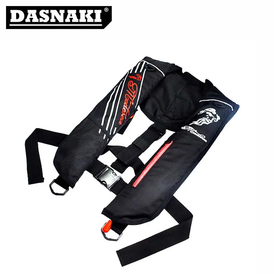 

New Fishing Life jacket Foldable,portable Automatic/manual inflation Fishing Vest 150KG buoyancy Safeguard adjustable size