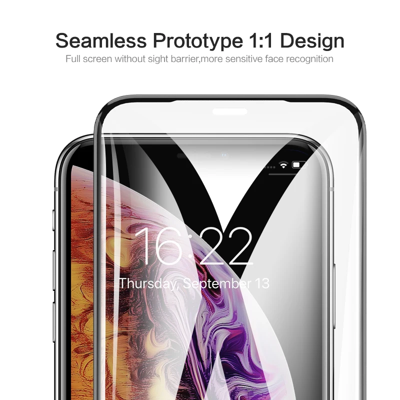  FLOVEME Gehärtetem Glas Für iPhone X XS Max XR Schutz Screen Protector Carbon Fibre Film Für iPhone