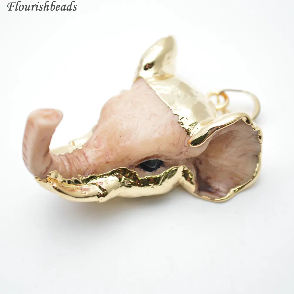 Cute Resin Elephant Pendant fit Fashion Necklace makingin Pendants