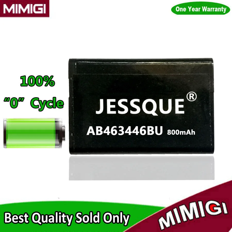 Батарея JESSQUE 800mAh AB463446BU для SAMSUNG E1190 C5212 C5212i E2600 M310 C3300K X208 F299 GT-C3520 SGH-B100 B300 Bateria AKKU |