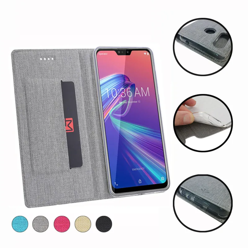 Автоматический магнит откидная крышка для Asus Zenfone Max Pro M2 ZB631KL ZB630KL ZB633KL ZB632KL ZB601KL ZE620KL чехол-кошелек с подставкой и бумажником чехол