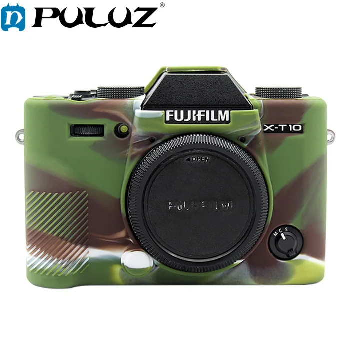 

PULUZ Cover Case for FUJIFILM X-T20 Soft Silicone Rubber Camera Protective Body Cover Case Skin Camouflage Yellow Camera Bag