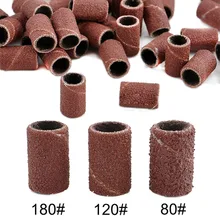 Mayitr 100 шт. шлифовальные ленты для ногтей, аксессуары для дрели, электрические сверла, наждачная ткань, многоразовые Шлифовальные рукава, замена