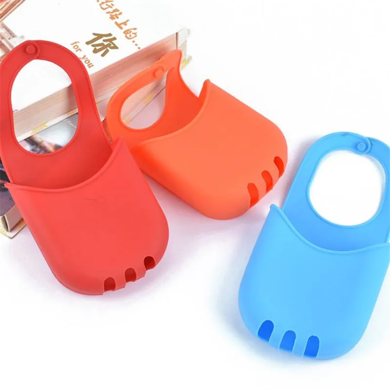 

Kitchen sink drain basket multifunctional high quality silicone storage bag soap box home bathroom accessories