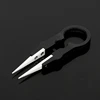 OOTDTY Multifunctional Steam Vaper Ceramic Insulation Head Tweezers Forceps Black ► Photo 1/6