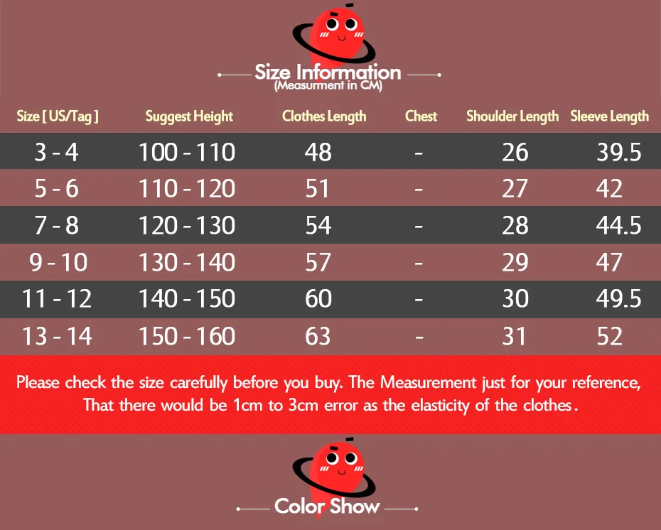chicun 6size