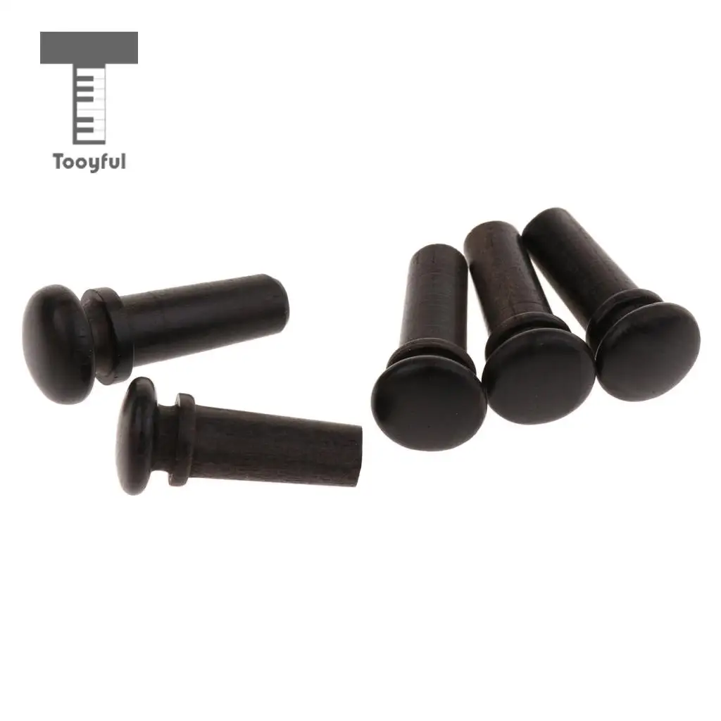 5pcs Blackwood Endpin/10pcs Square Wood Block For Violin Luthier Supply
