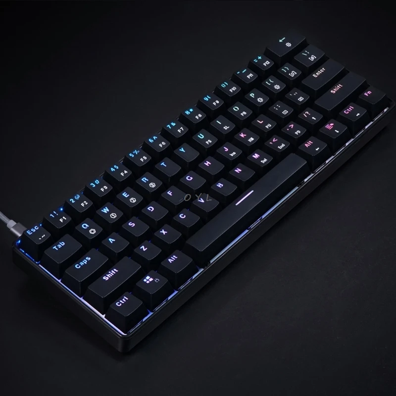 Механическая клавиатура GK61 SK61 USB Проводная со светодиодной подсветкой игровая