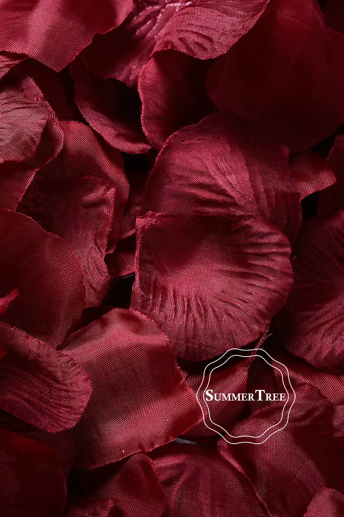 100pcs/pack Silk Rose Petals Table Confetti Artificial Flower Baby Shower Crafts Wedding Supplies Party Christmas Venue Decor