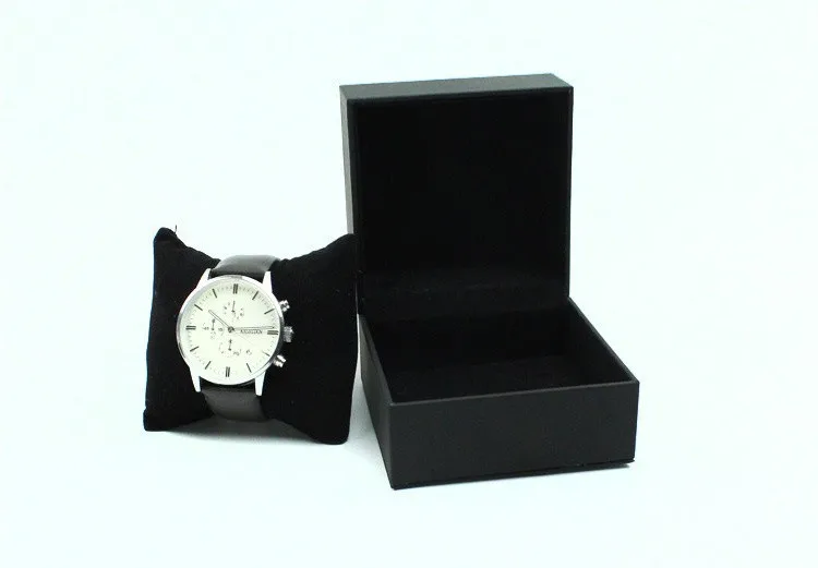 Черные часы Box Дело квадратный мягкие часы коробка Мода часы органайзер и упаковочная коробка для хранения подарка B005
