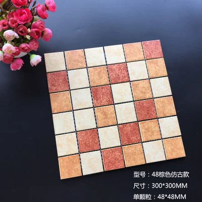 Антикварная керамическая мозаичная плитка украшения 11 шт. размер 300x300 мм мозаичная плитка для кухни backsplas основание мозаики для bathroo/балкон - Цвет: Color B