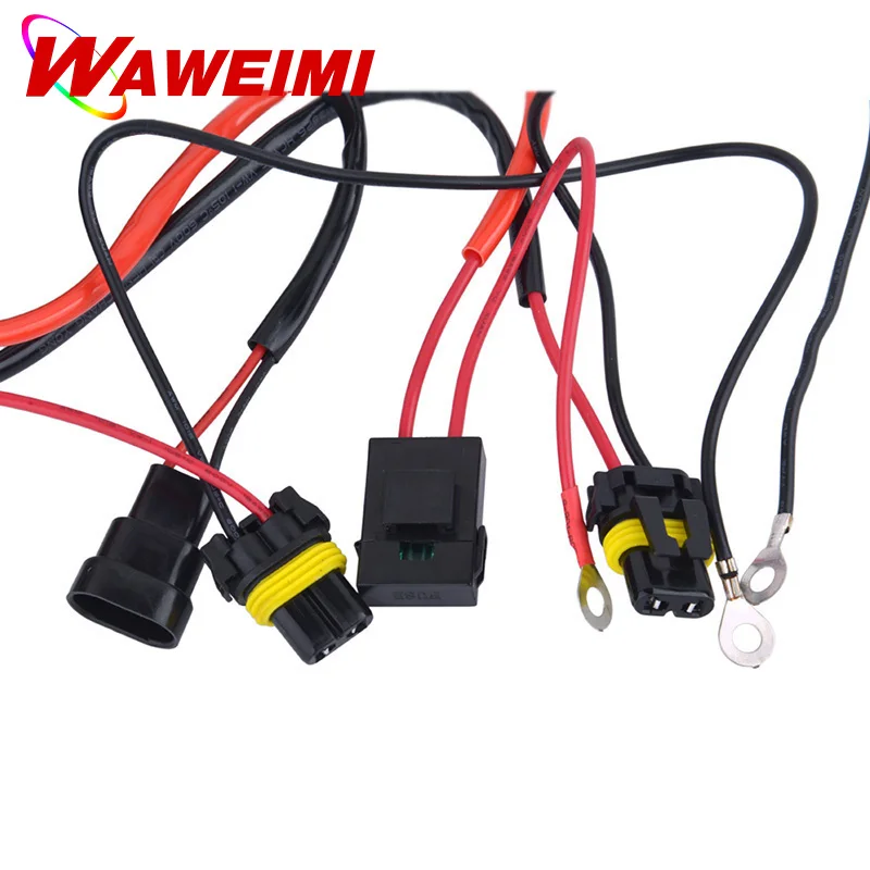 Buy 2pcs 9006 D Headlight Cable Wire Booster Harness