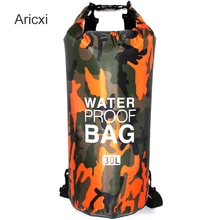 На открытом воздухе водонепроницаемая сумка, для плавания рюкзак ведро сухой мешок хранения Рафтинг Спорт каякинга каноэ сумка Водонепроницаемый сумка