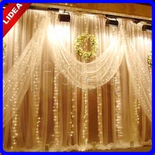 3 м* 3 м 300 светодиодный вечерние свадебные Новогодние рождественские гирлянды струны сосулька открытый водопад сказочное украшение занавес свет CN C-38