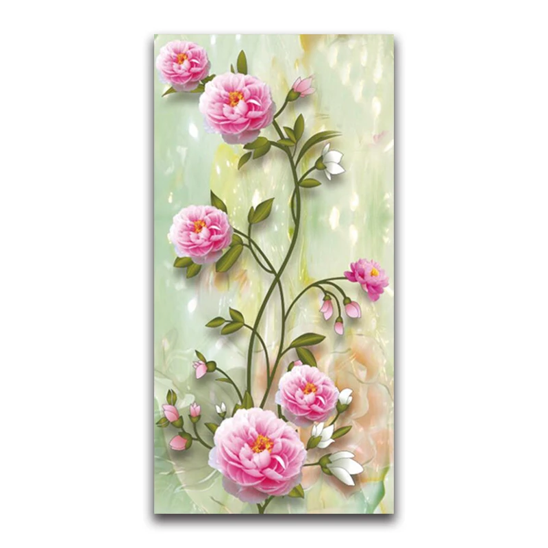 5D diamond painting flowers cross stitch new bedroom living room entrance diamond embroidery diamond mosaic