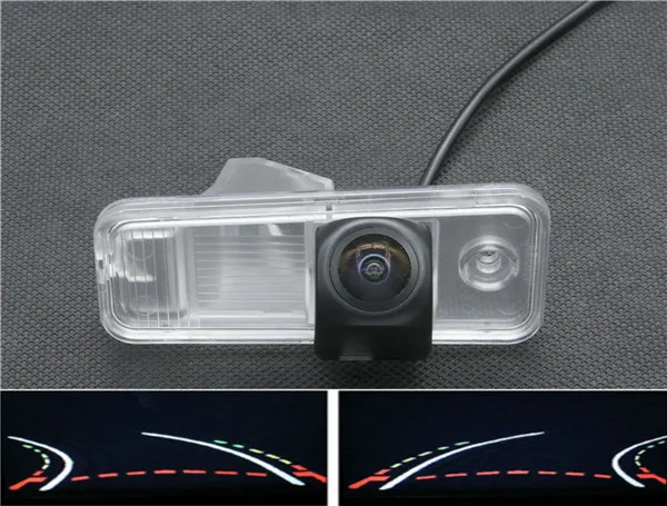 

Trajectory Tracks 1080P Fisheye Parking Car Rear view Camera for Hyundai IX45 2013 2014 Santa Fe Car Camera Wireless Monitor