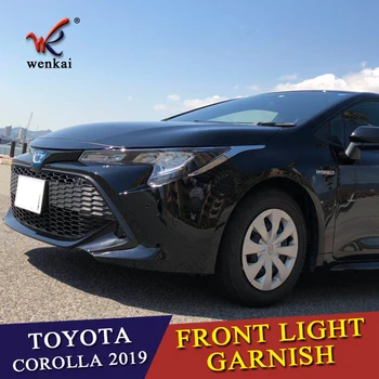 

ABS Chrome Headlight Head Light Lamp Cover Eyelid Eyebrow Trim Garnish For Toyota Corolla Sport Hatch Hatchback Auris 2019