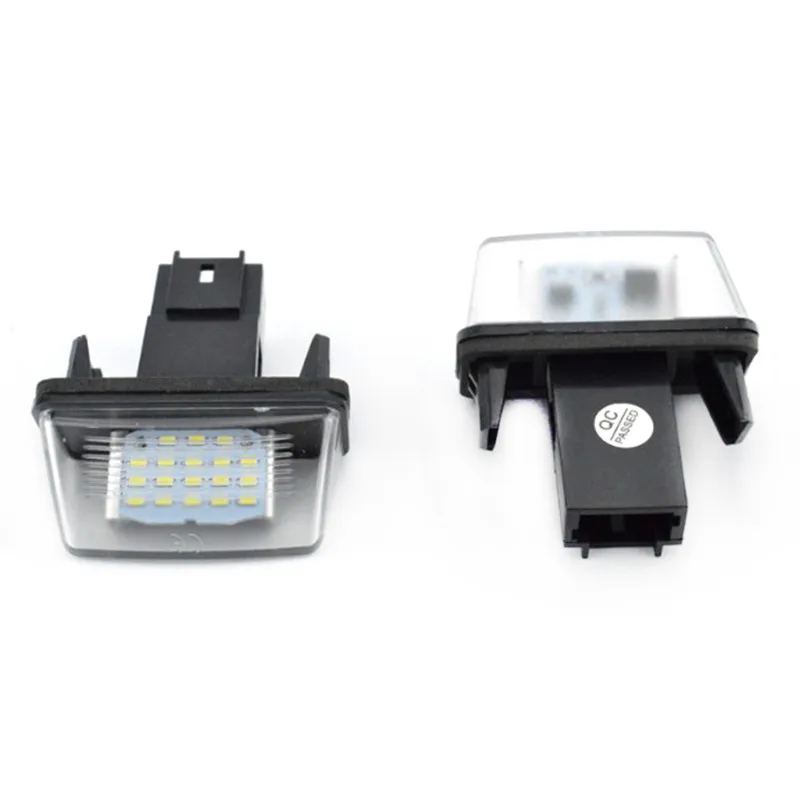 

LED License Number Plate Lights Lamp For Peugeot 206/207/307/308 Citroen C3-C6 2pcs/set