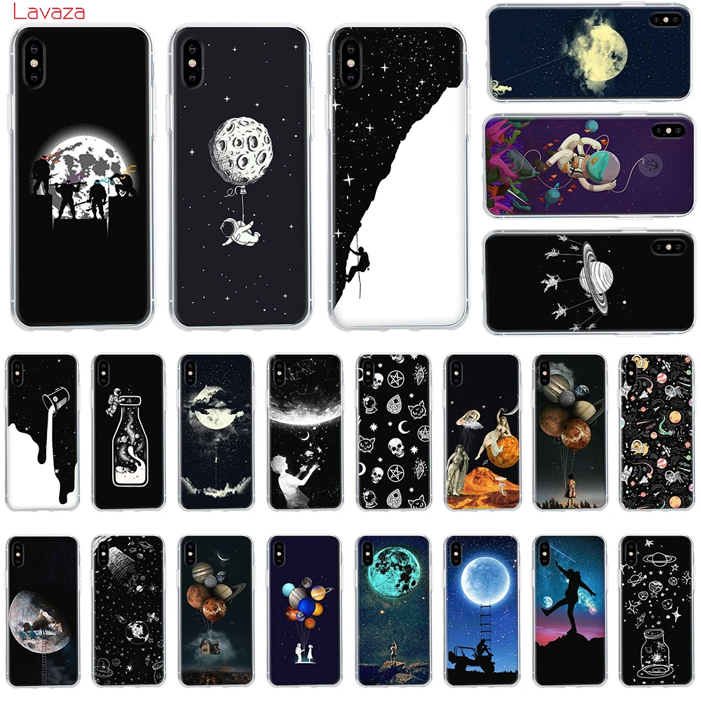 Lavaza Newest Space Moon Astronaut Hard Phone Case for Apple iPhone 6 6s 7 8 Plus X 5 5S SE XS Max XR Cover | Мобильные телефоны и