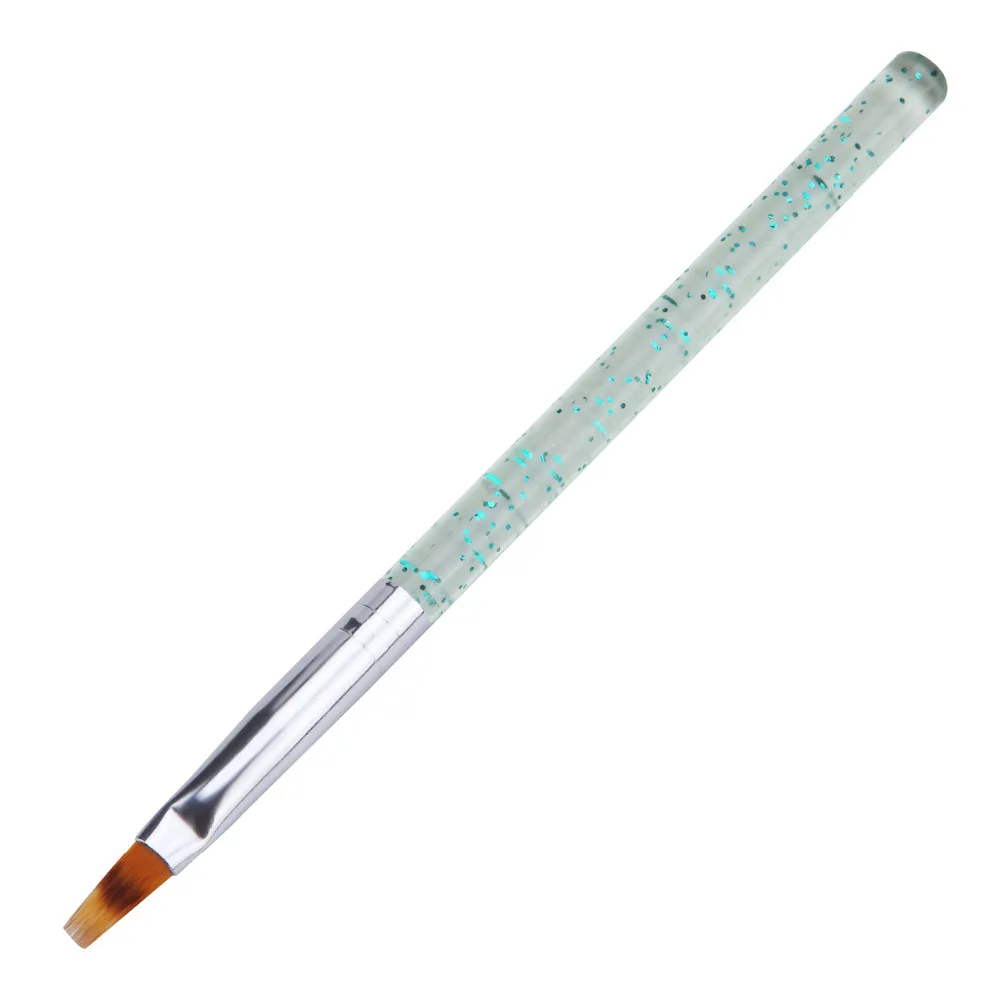 ELECOOL 1 шт., ручка для затенения ногтей, градиентная кисть для дизайна ногтей, УФ-гель для рисования, 3D эффект, акриловая ручка, держатель, прочная кисть