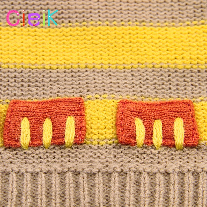 CieiK Knitted Baby Sweater Cartoon Lion Girl Winter Photography Clothes Spring Newborn Boys Kleding Cardigan Child meisje Kids  (6)