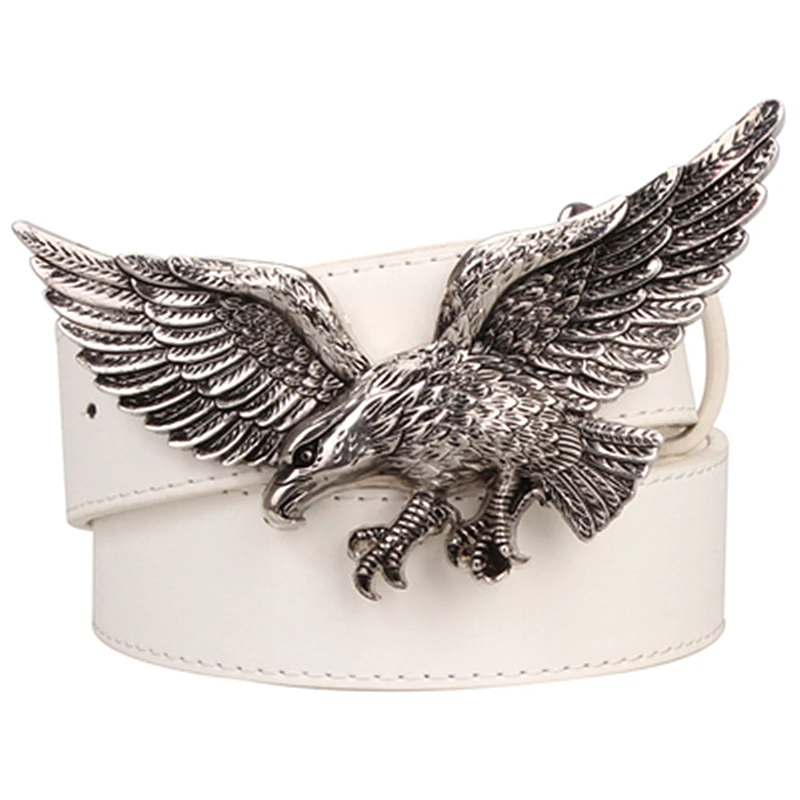 Мужской кожаный ремень с пряжкой в стиле панк рок|fashion leather belt|leather beltmen belt |