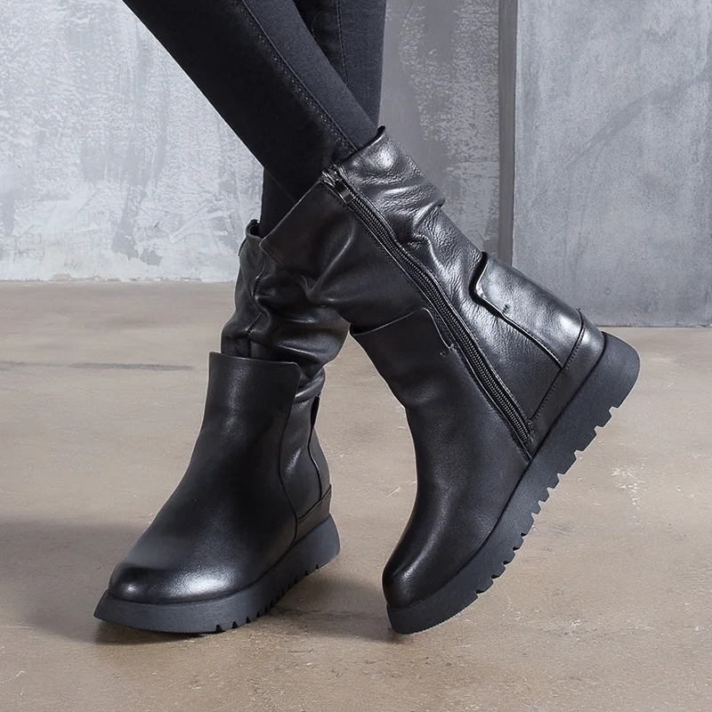Artdiya/Женская обувь из натуральной кожи; оригинальные ботинки ручной работы в стиле ретро; коллекция года; сезон осень-зима; повседневные кожаные женские ботинки; T65603-3D