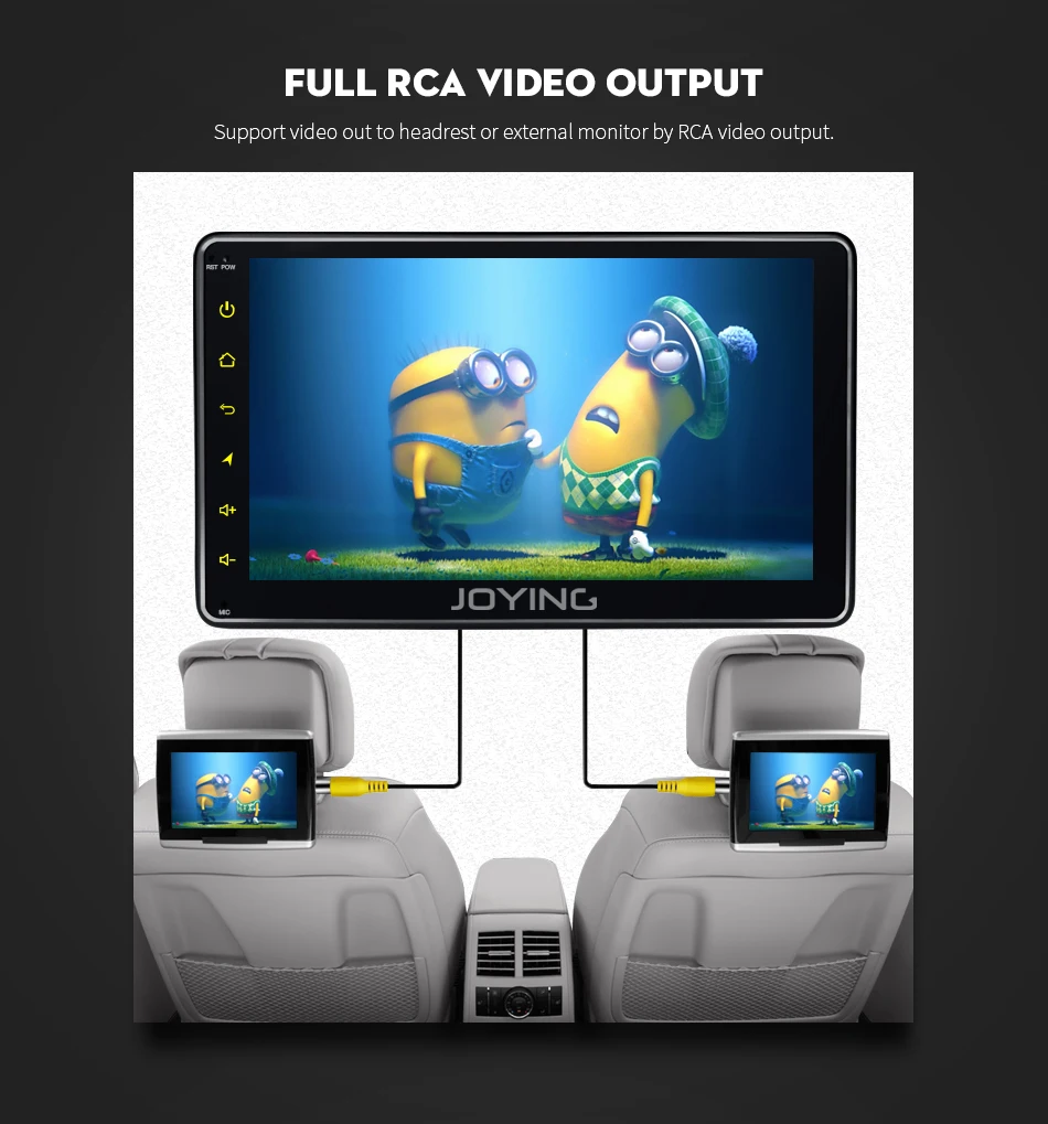 Best QD JOYING Android 8.0 Car Radio Stereo Single Din 4GB +32GB Universal Head Unit Multimedia Player Support Carplay Video Output 5