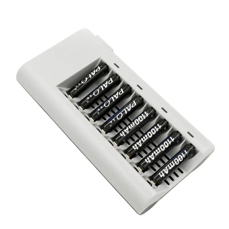 

Hot 8 Slot Battery Charger Original Humanized Design Intelligent Rechargeable AA AAA Battery Chargers EU / US Plug Adapter