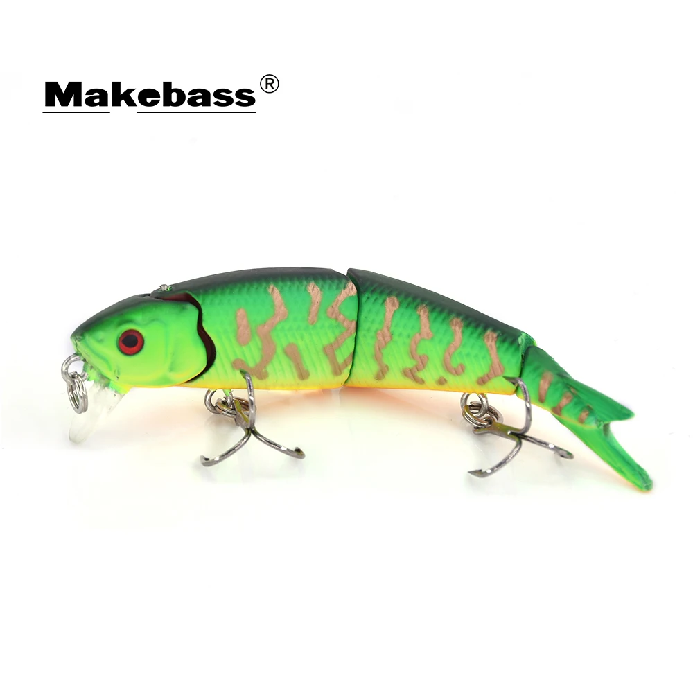 MAKEBASS 3.5 дюймов/0 26 унций Minnow Тонущая рыболовная приманка мульти соединенная 3