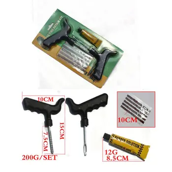 

Motorcycle Car Tubeless Tire Puncture Repair Tool Kit Tire Repair Tools Hot