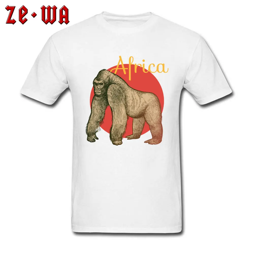 201897Ygorilla Family T-shirts for Men Pure Cotton Father Day Tops T Shirt Comics Tops T Shirt Short Sleeve Fitted O Neck 201897Ygorilla white